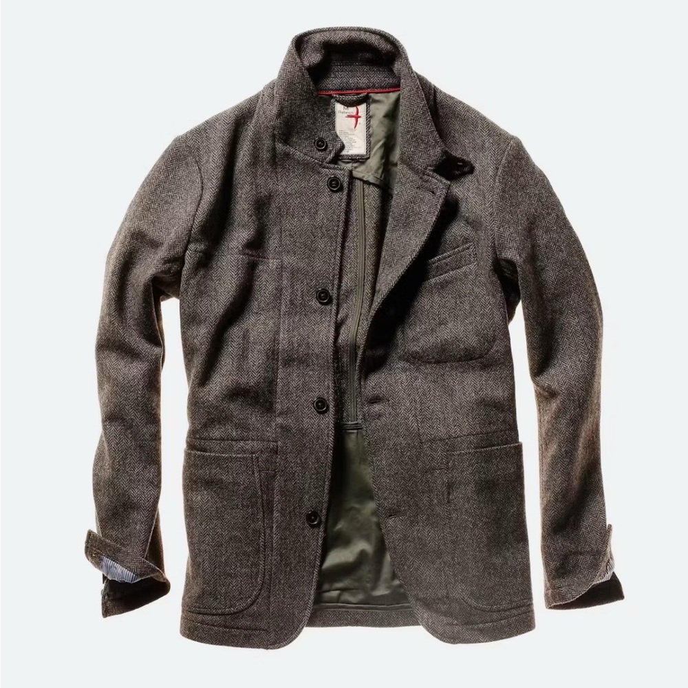 Relwen Heritage Trap Blazer
 in Hickory Herringbone